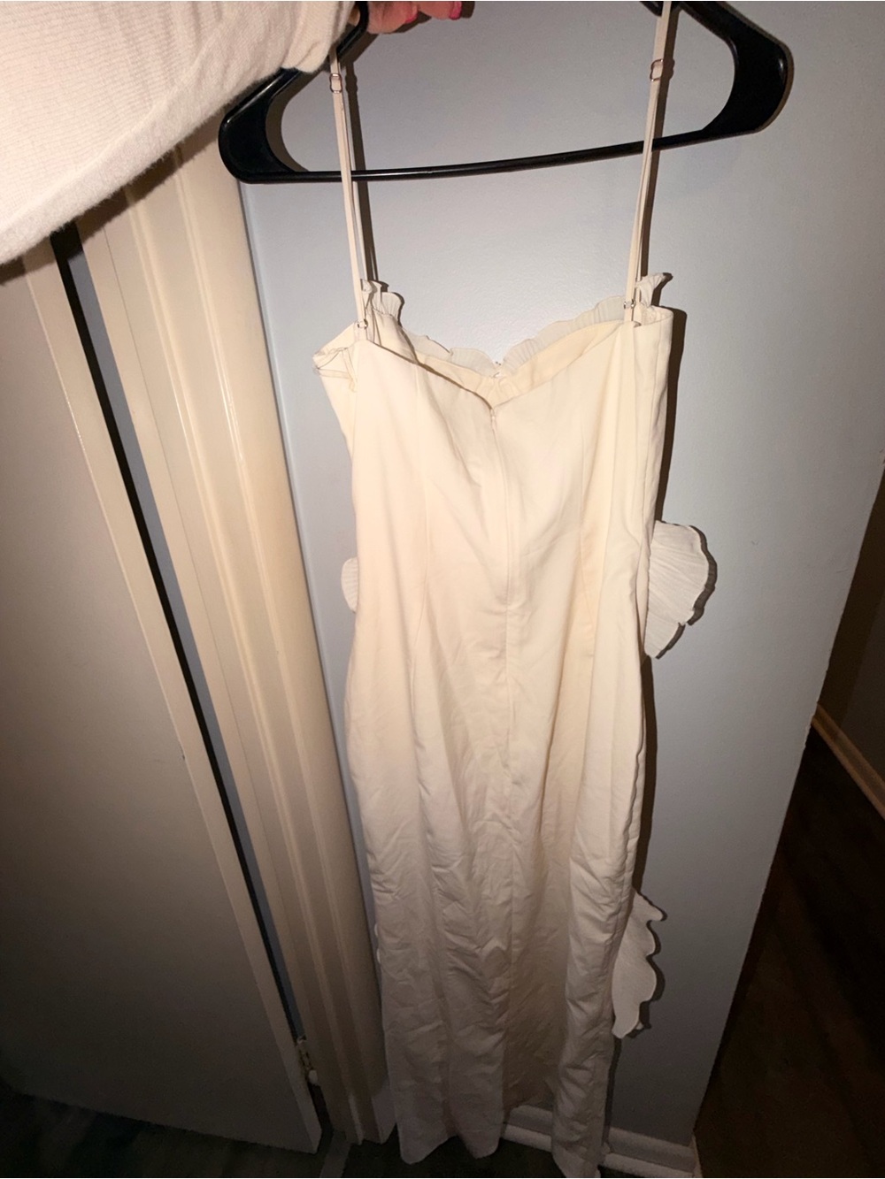 Oh Polly Cream Ruffle Maxi Dress - Picture 4 of 6